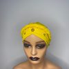 Lace Turban with Beads (Yellow)