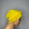 Lace Turban with Beads (Yellow) - Image 3
