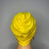 Lace Turban with Beads (Yellow) - Image 2